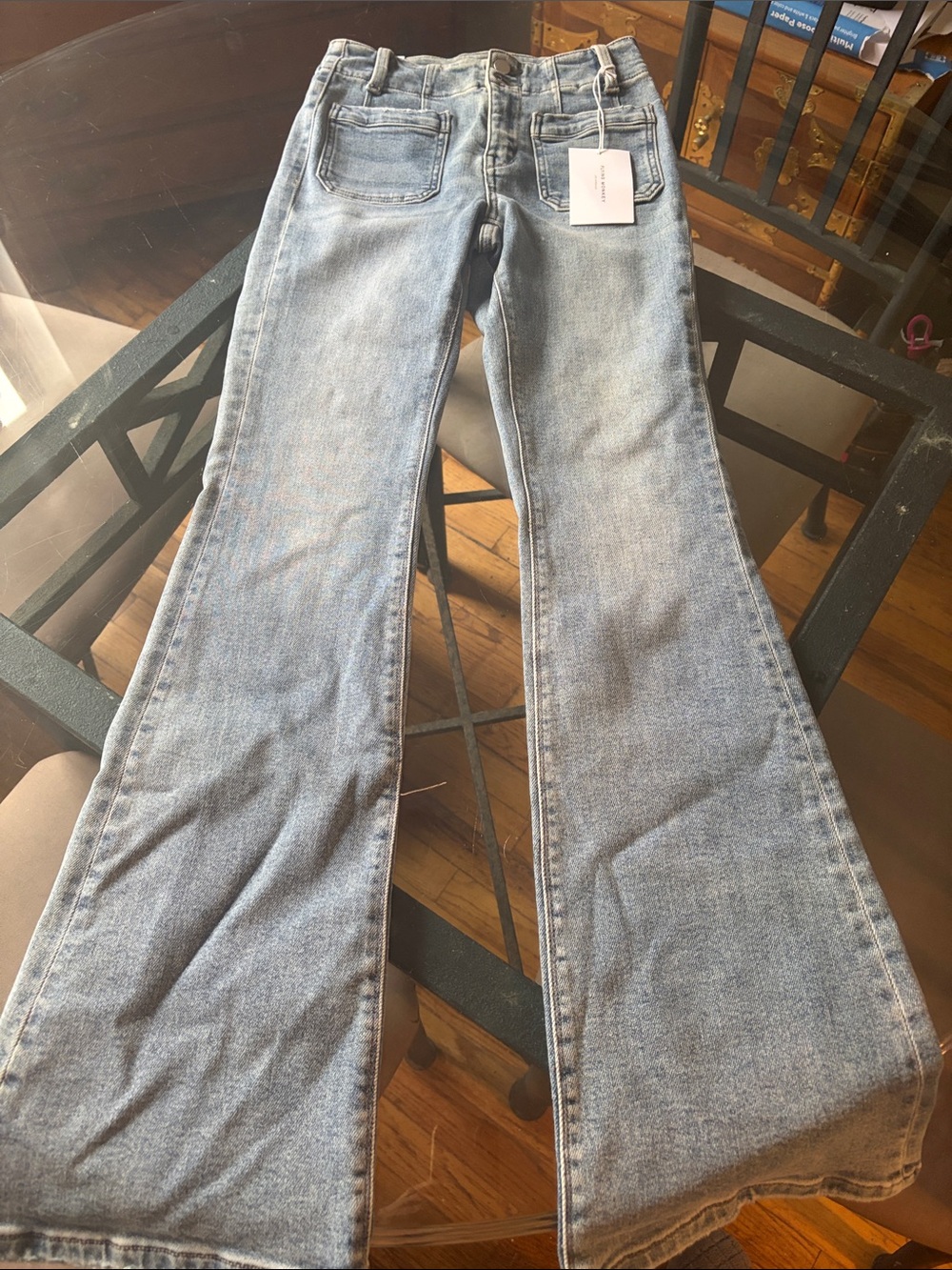 Flying Monkey Light Blue Women's Flared Jeans